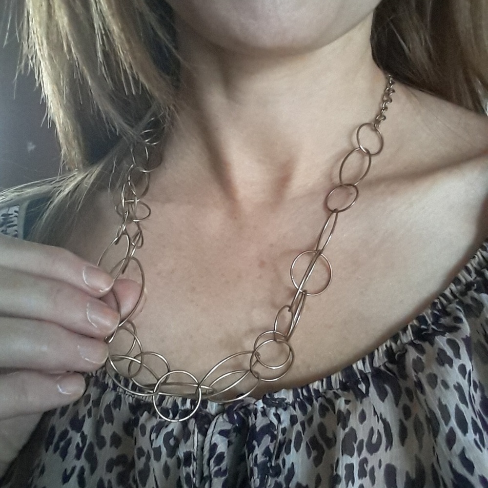 Copper ring necklace.